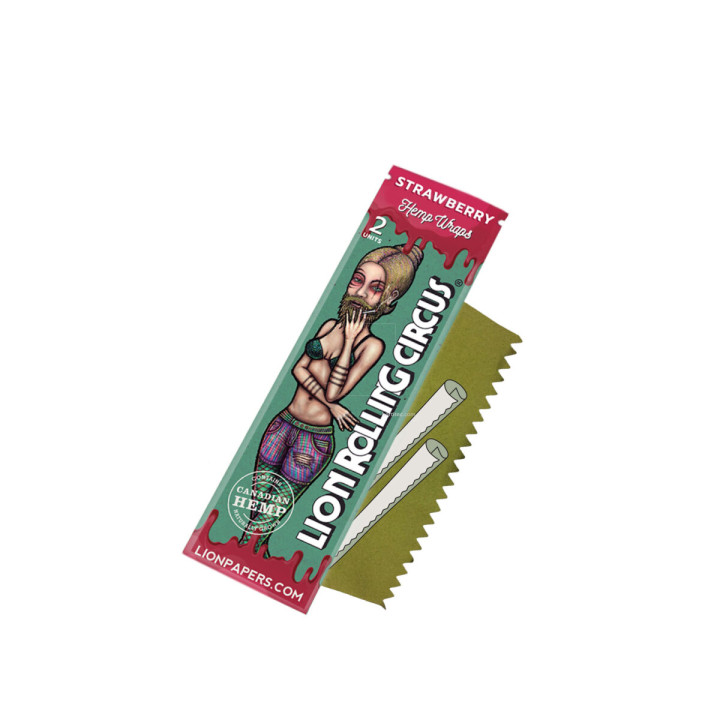 Papel Hemp Wrap Strawberry - Lion Rolling Circus