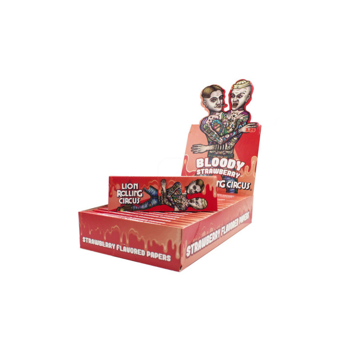 Papel Flavours 1.25 Bloody Strawberry - Lion Rolling Circus